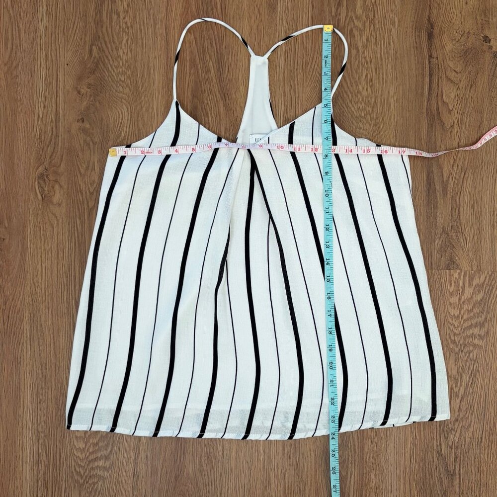 Peyton Jensen Black & White Striped Camisole Tank Top – Size S - Picture 6 of 6